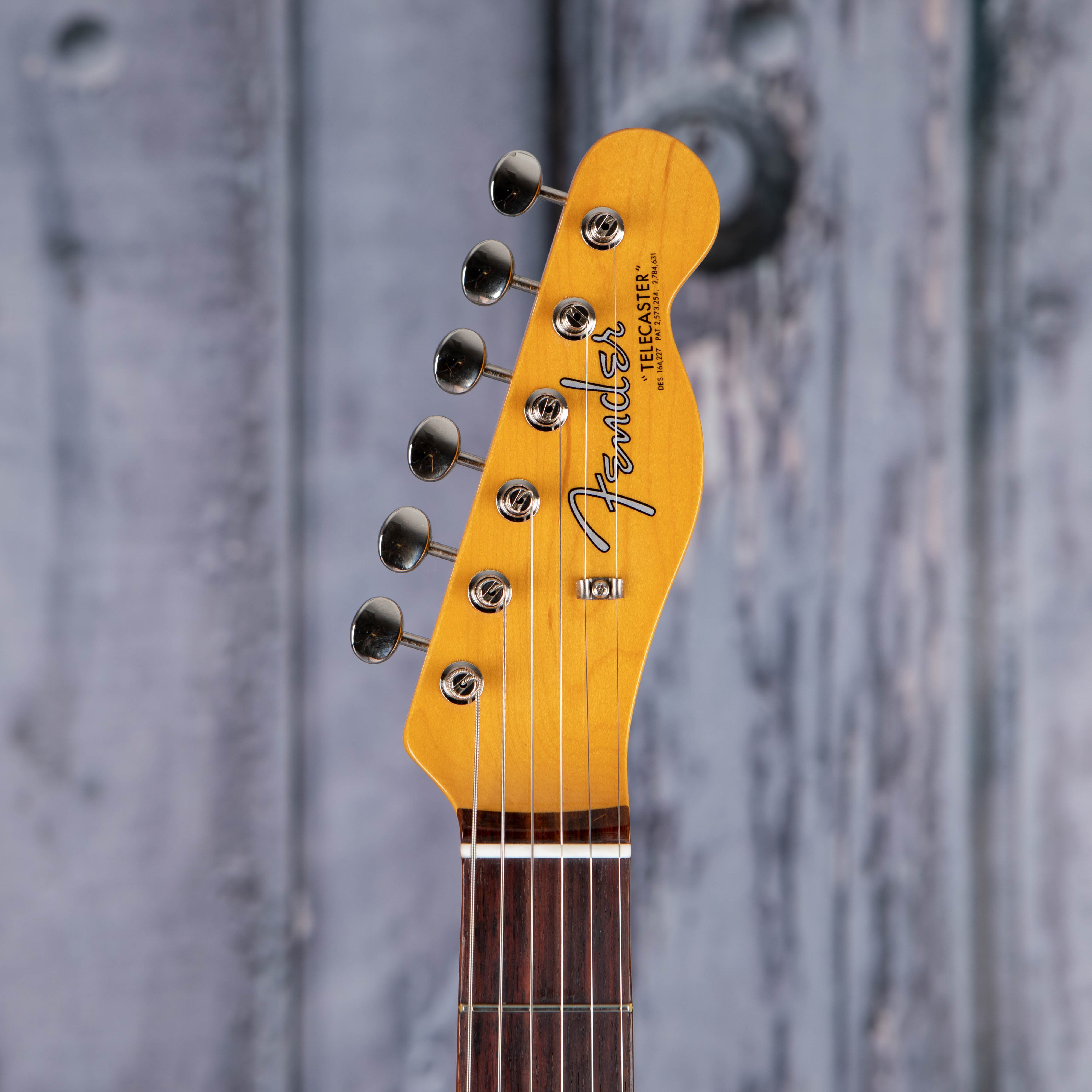 Fender American Vintage 1963 Telecaster Electric Guitar, 3-Color Sunburst, front headstock