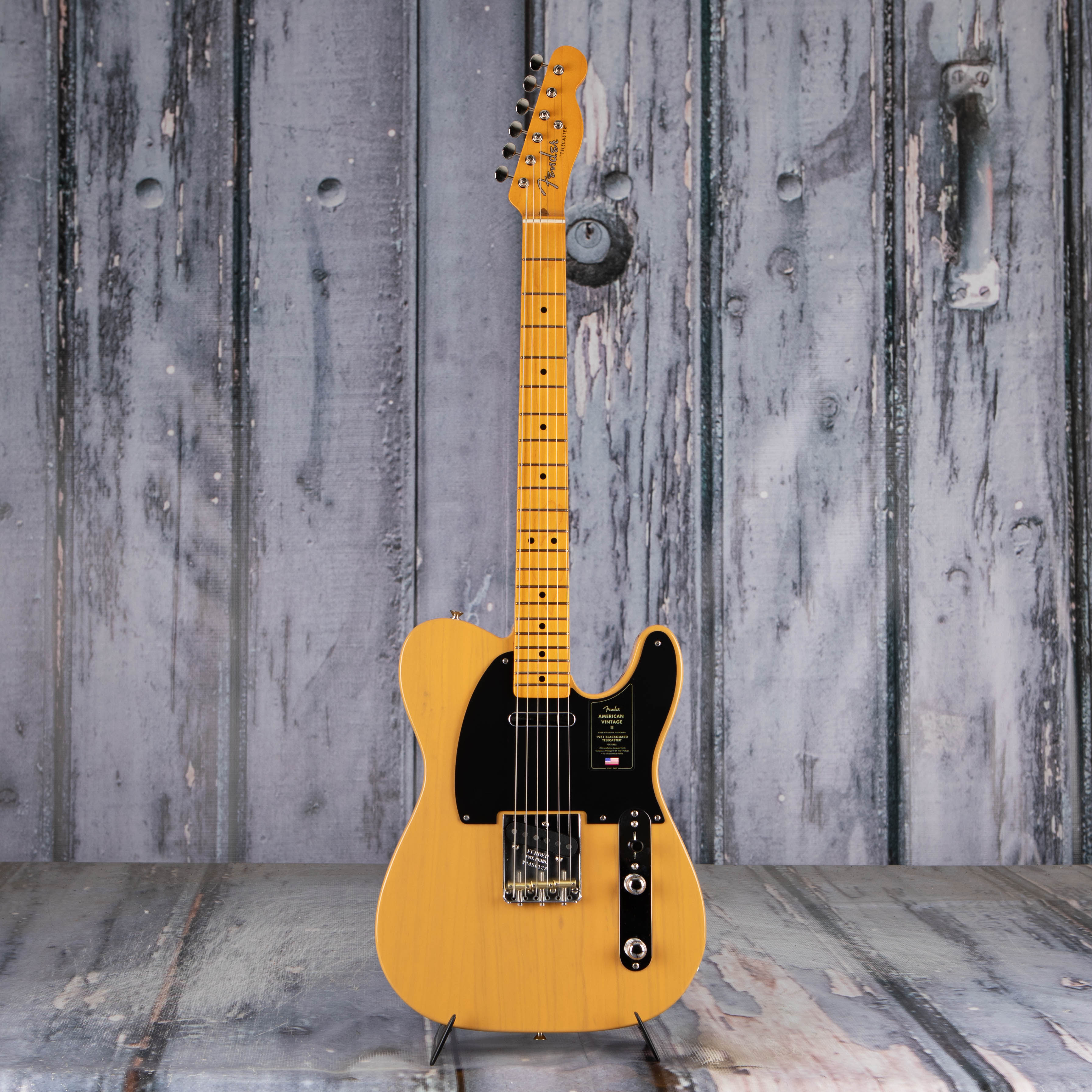 Fender American Vintage II 1951 Telecaster Electric Guitar, Butterscotch Blonde, front