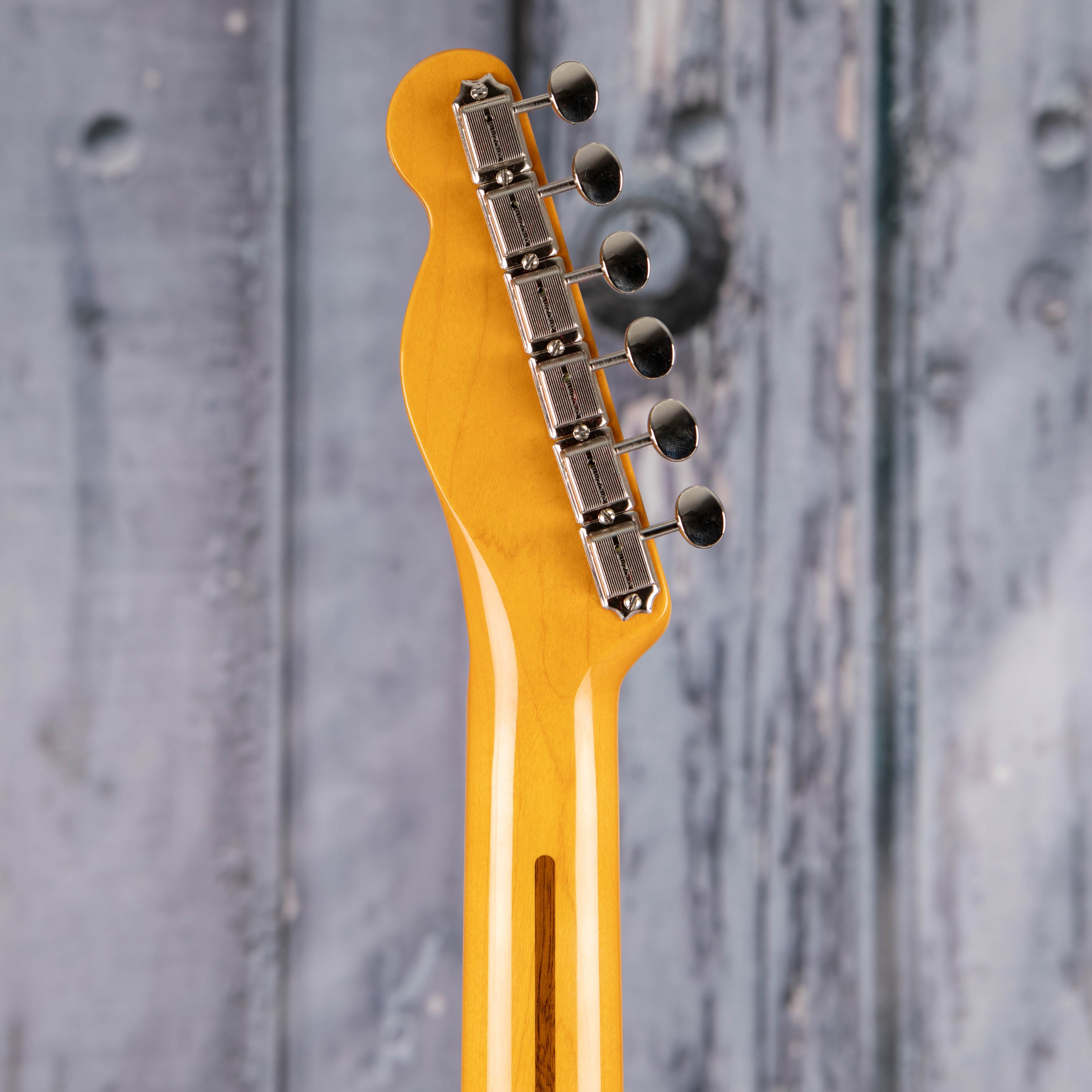 Fender American Vintage II 1951 Telecaster Electric Guitar, Butterscotch Blonde, back headstock