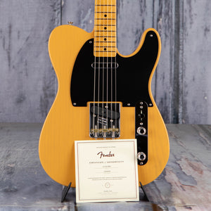 Fender American Vintage II 1951 Telecaster Electric Guitar, Butterscotch Blonde, coa