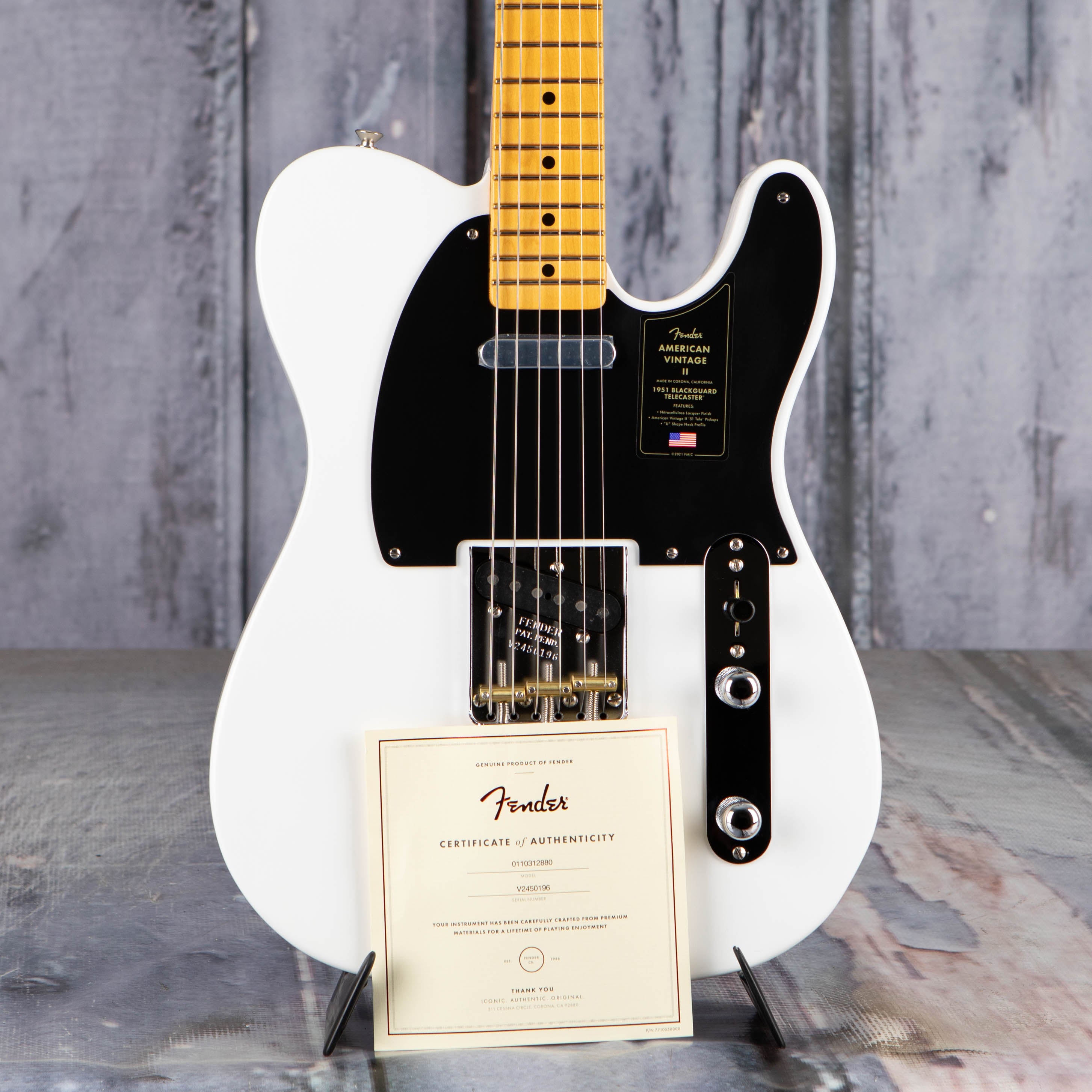 Fender American Vintage II 1951 Telecaster, Prototype White