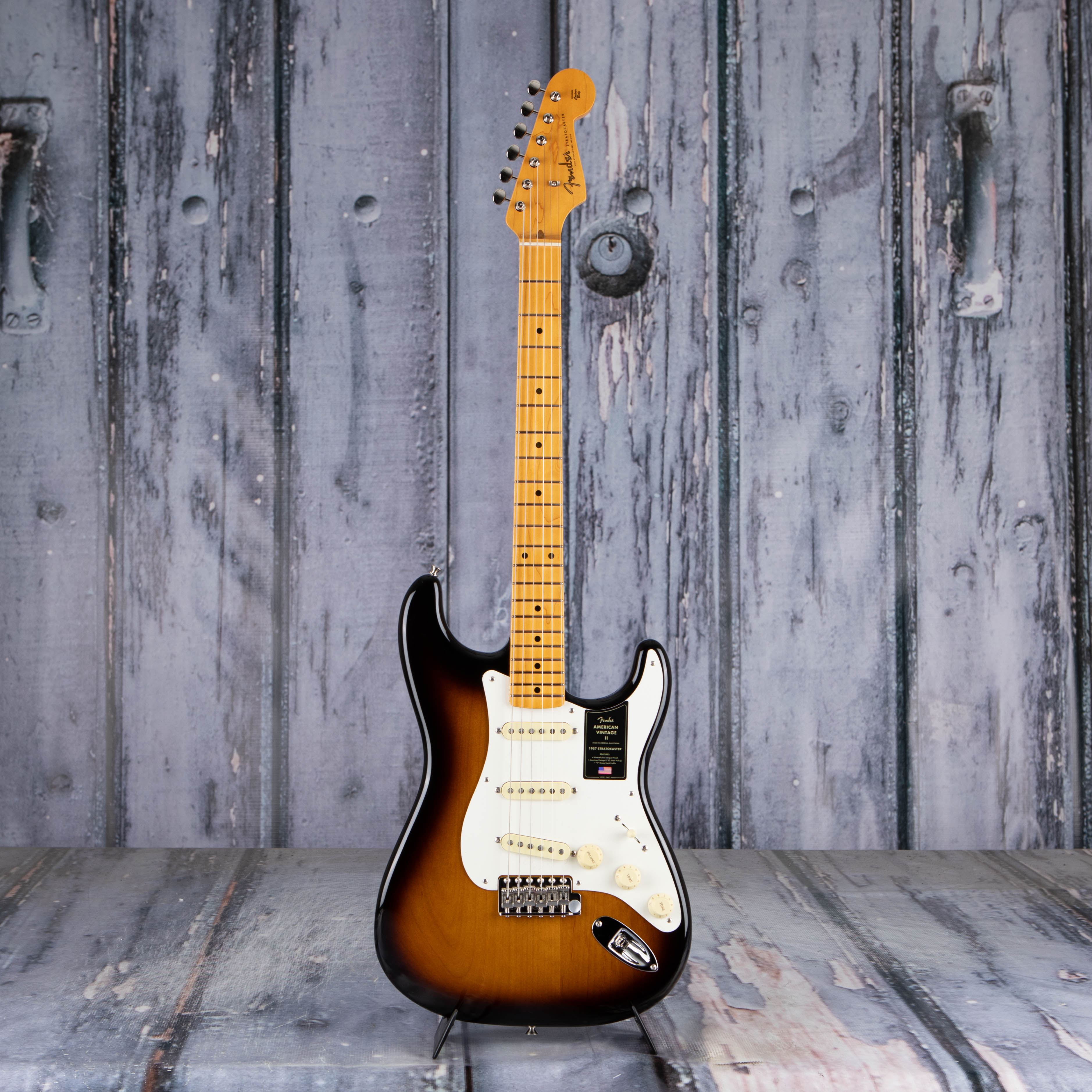 Fender American Vintage II 1957 Stratocaster Electric Guitar, 2-Color Sunburst, front