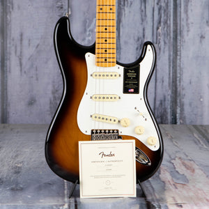 Fender American Vintage II 1957 Stratocaster Electric Guitar, 2-Color Sunburst, coa