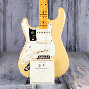 Fender American Vintage II 1957 Stratocaster Left-Handed Electric Guitar, Vintage Blonde, coa