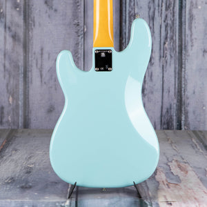 Fender American Vintage II 1960 Precision Bass Guitar, Daphne Blue, back closeup