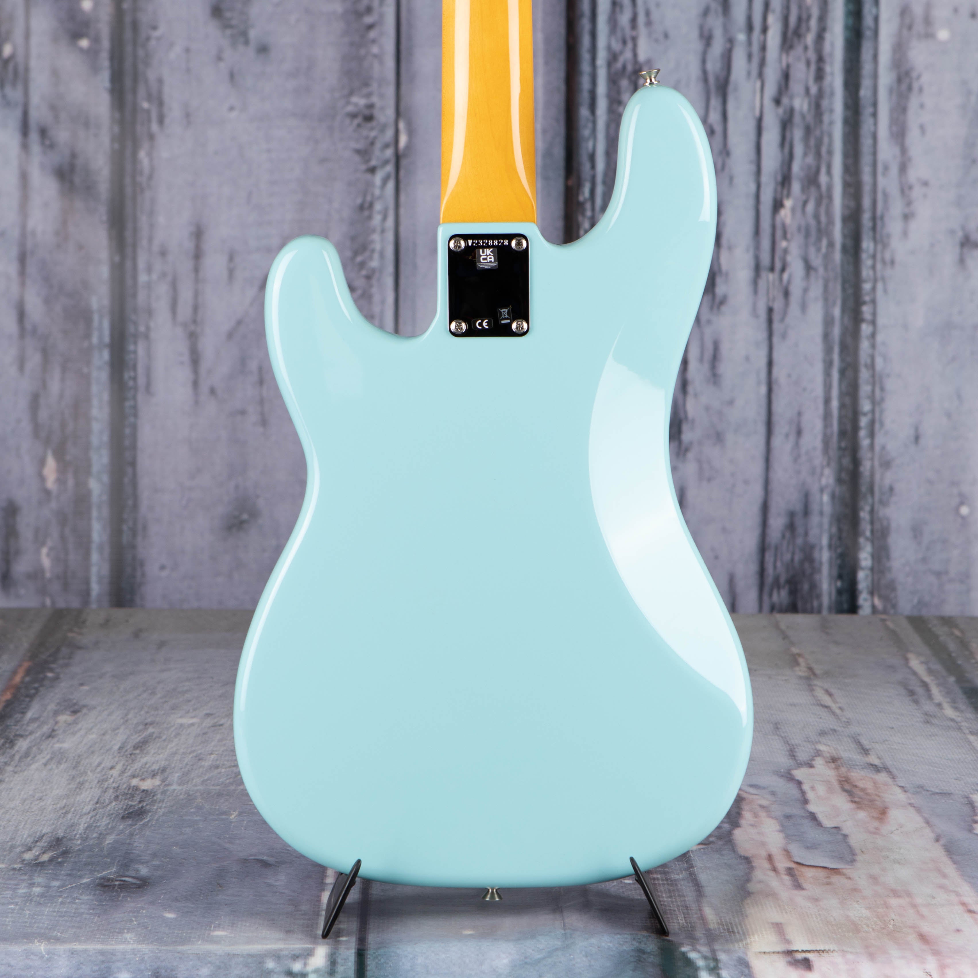 Fender American Vintage II 1960 Precision Bass Guitar, Daphne Blue, back closeup