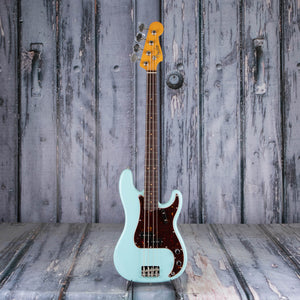 Fender American Vintage II 1960 Precision Bass Guitar, Daphne Blue, front