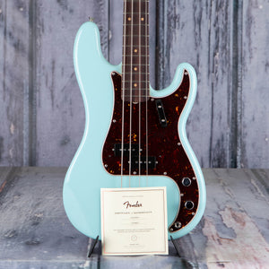 Fender American Vintage II 1960 Precision Bass Guitar, Daphne Blue, coa
