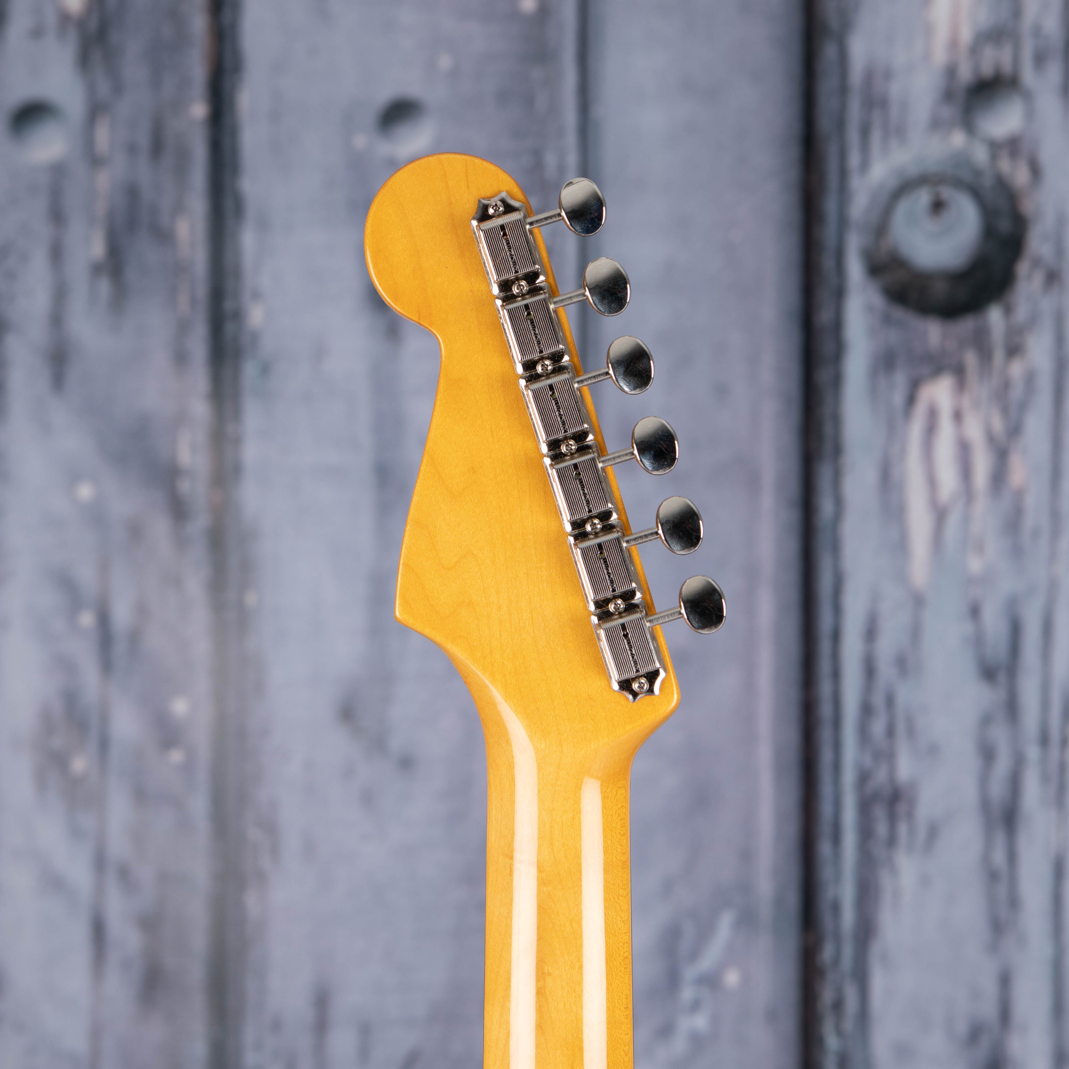 Fender American Vintage II 1961 Stratocaster Electric Guitar, 3-Color Sunburst, back headstock