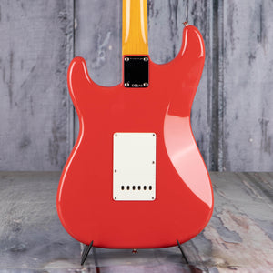 Fender American Vintage II 1961 Stratocaster Electric Guitar, Fiesta Red, back closeup