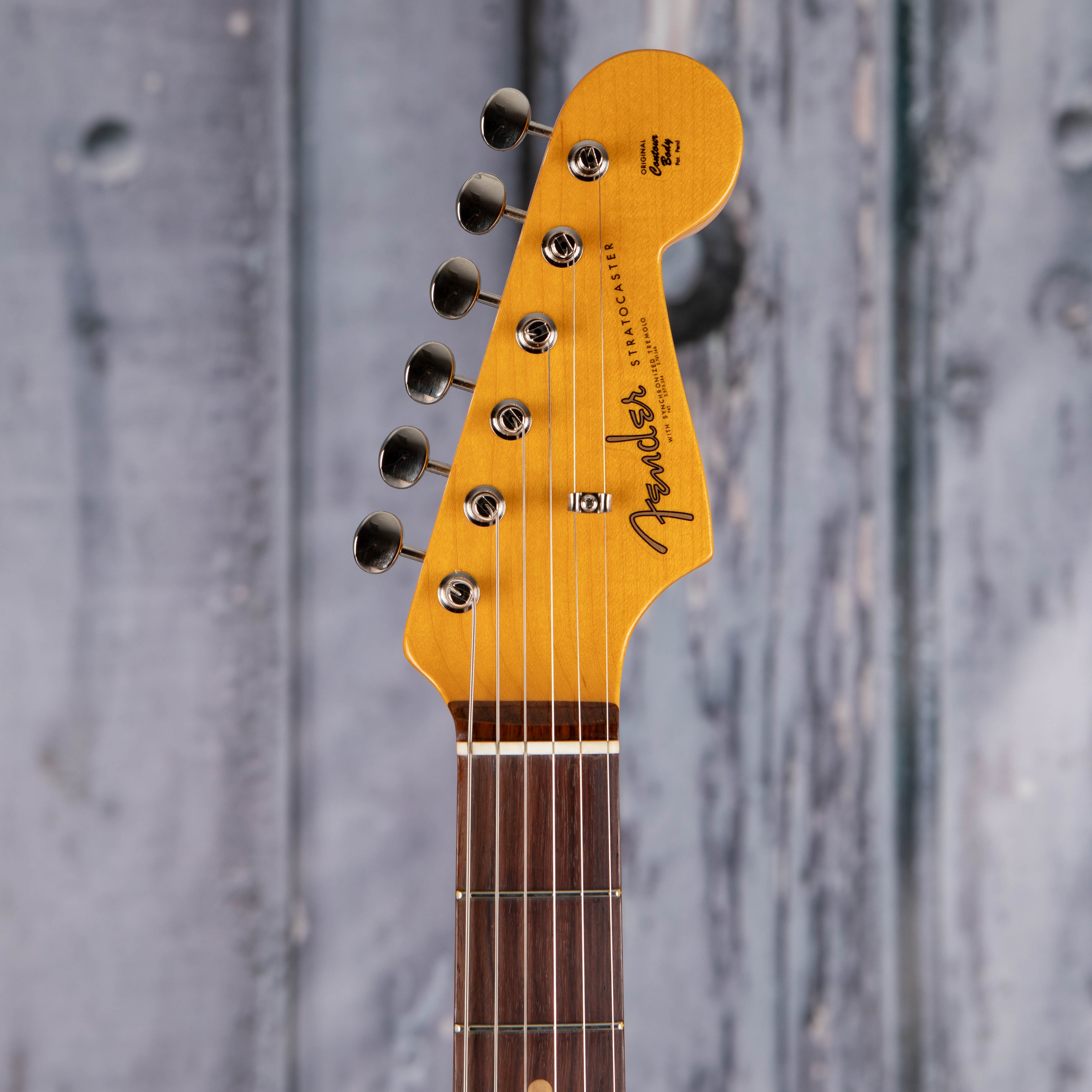 Fender American Vintage II 1961 Stratocaster Electric Guitar, Fiesta Red, front headstock
