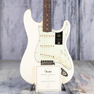 Fender American Vintage II 1961 Stratocaster Electric Guitar, Olympic White, coa