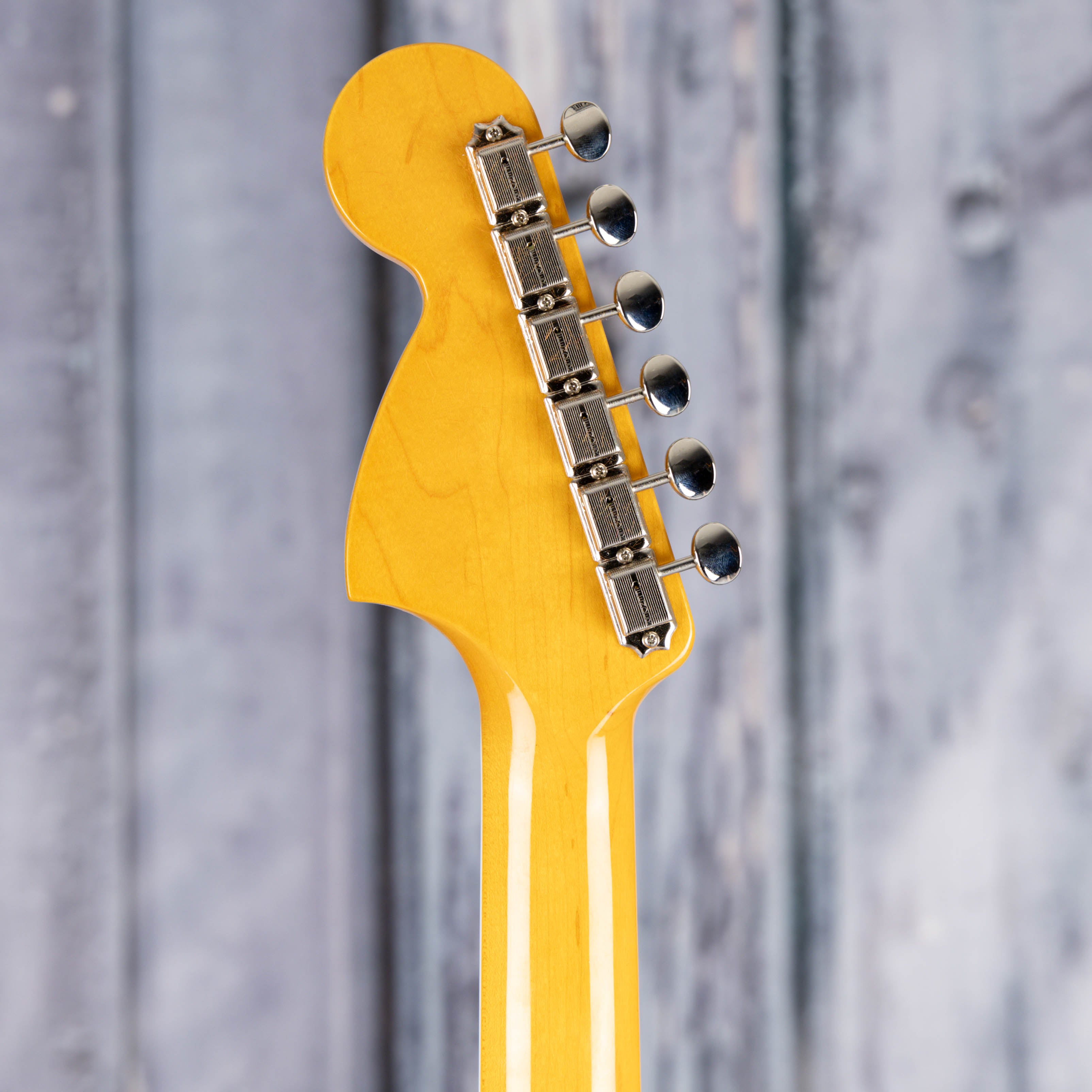 Fender American Vintage II 1966 Jazzmaster Electric Guitar, Sherwood Green Metallic, back headstock