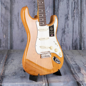 Fender American Vintage II 1973 Stratocaster Electric Guitar, Aged Natural, angle