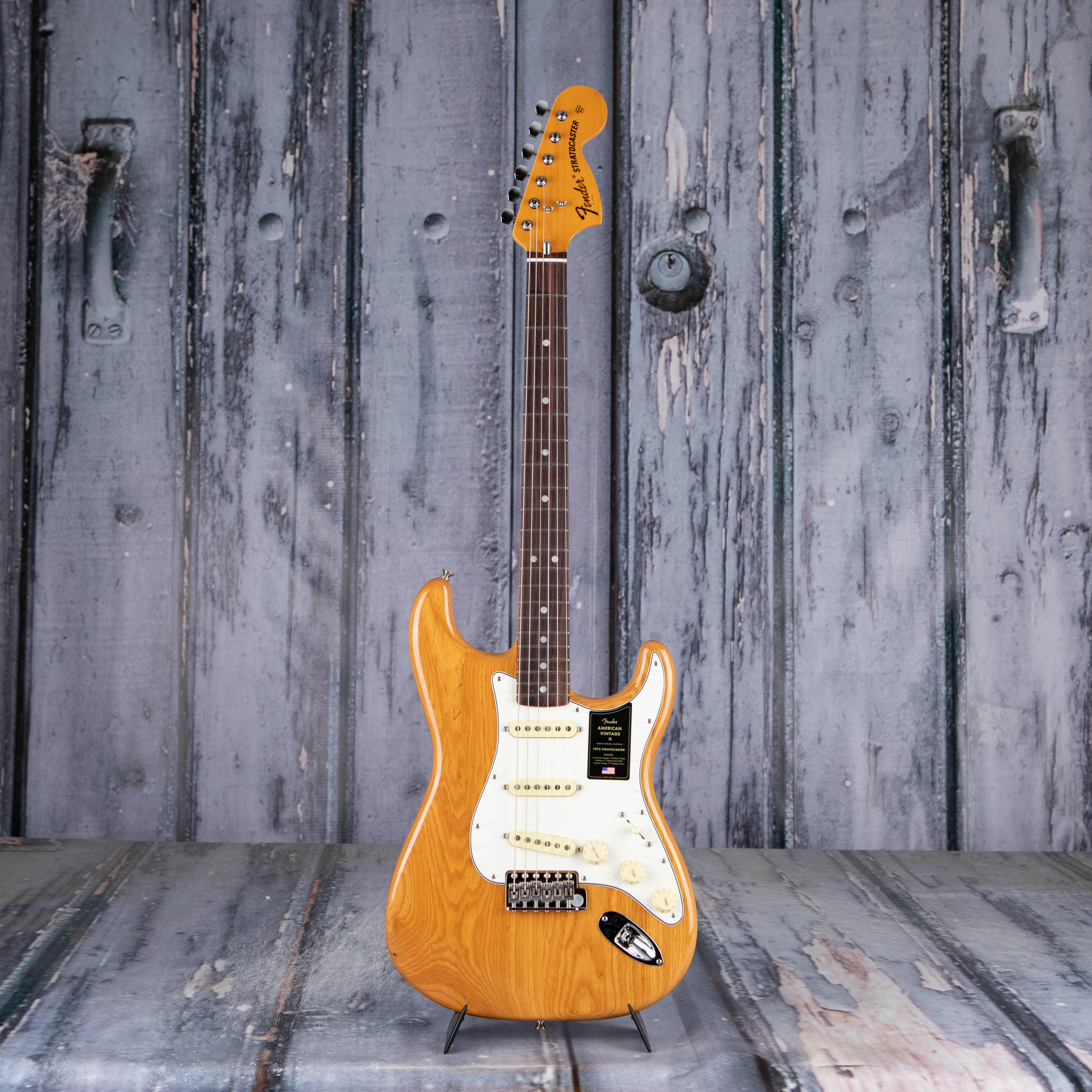 Fender American Vintage II 1973 Stratocaster Electric Guitar, Aged Natural, front