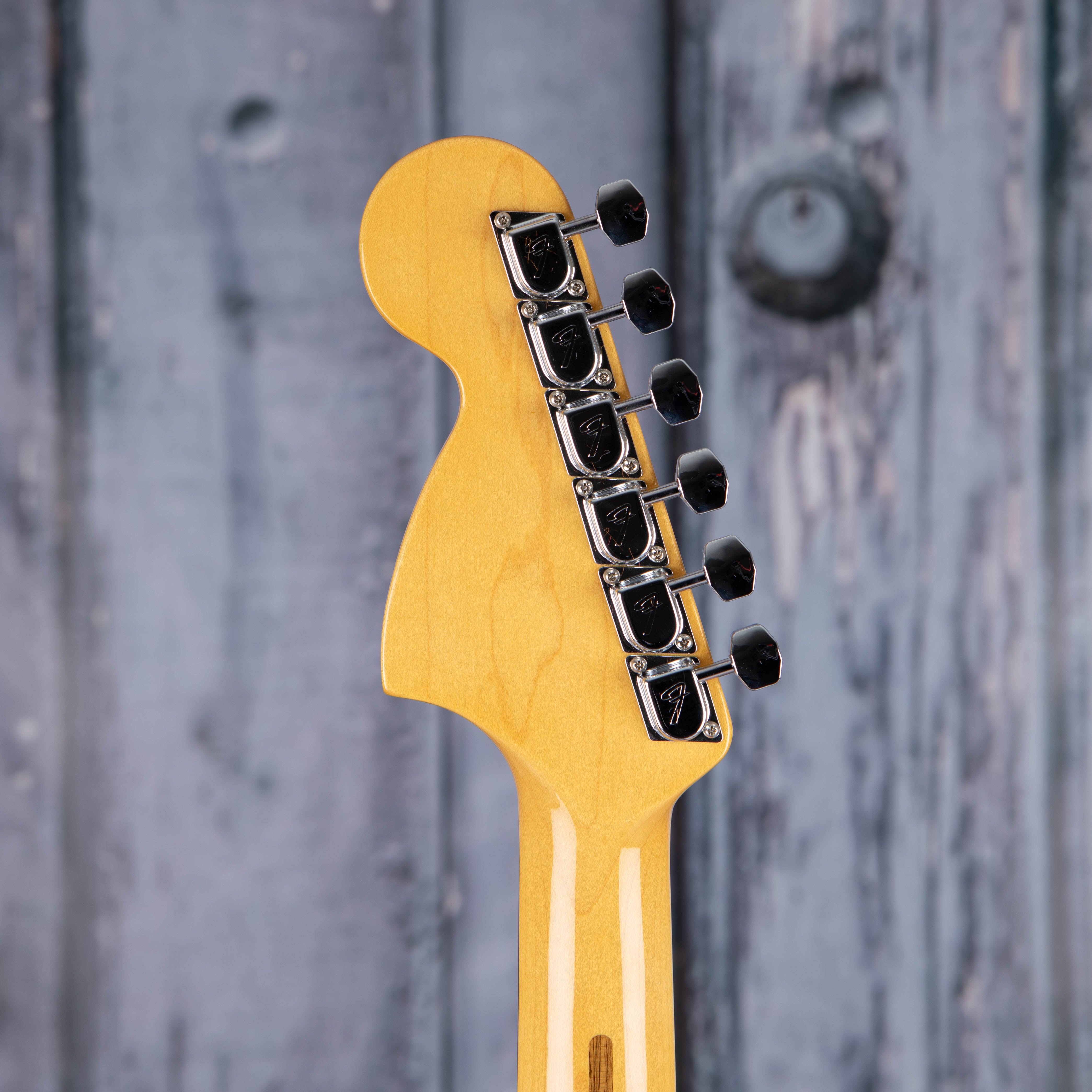 Fender American Vintage II 1973 Stratocaster Electric Guitar, Aged Natural, back headstock