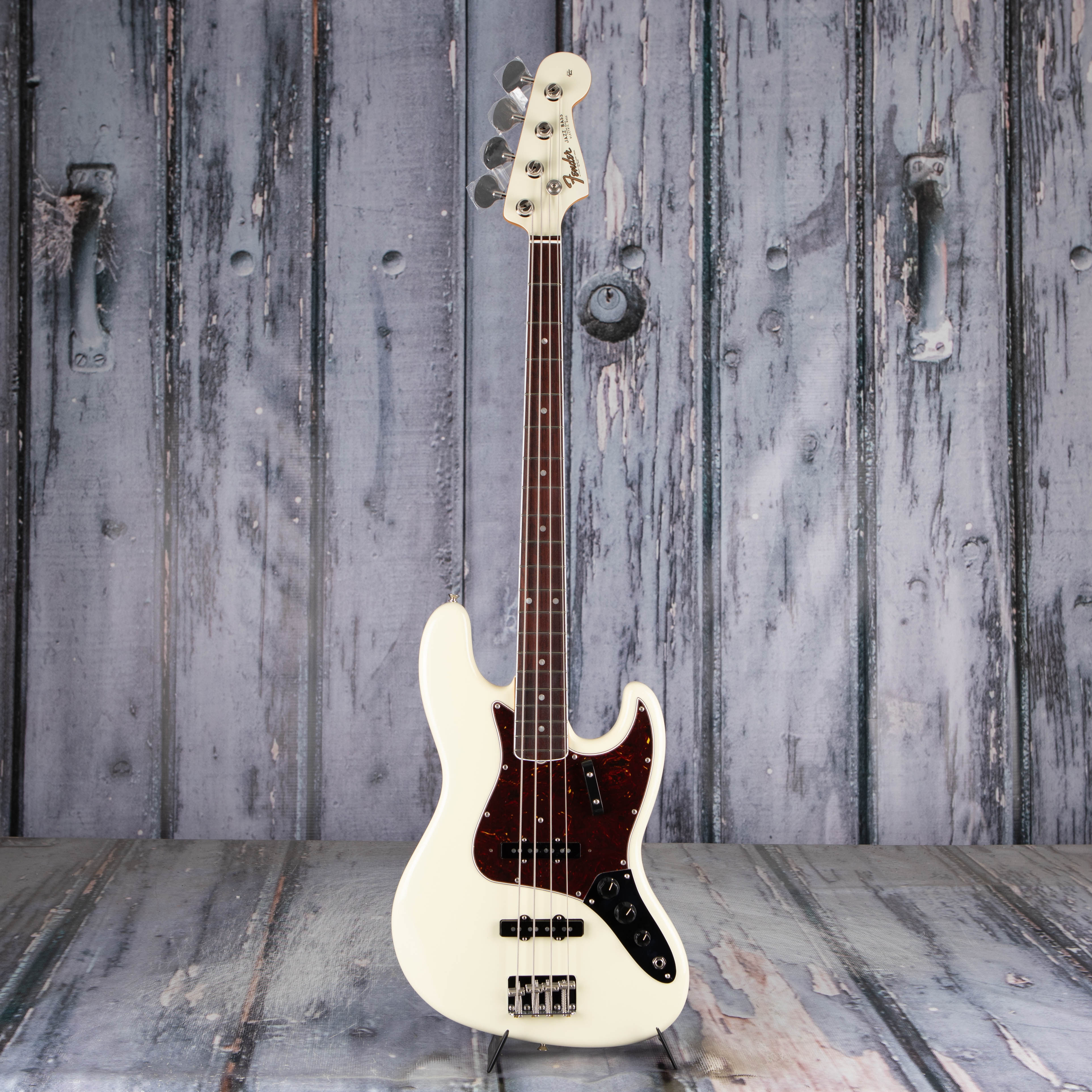 Fender American Vintage II 1966 Jazz Bass Guitar, Olympic White, front