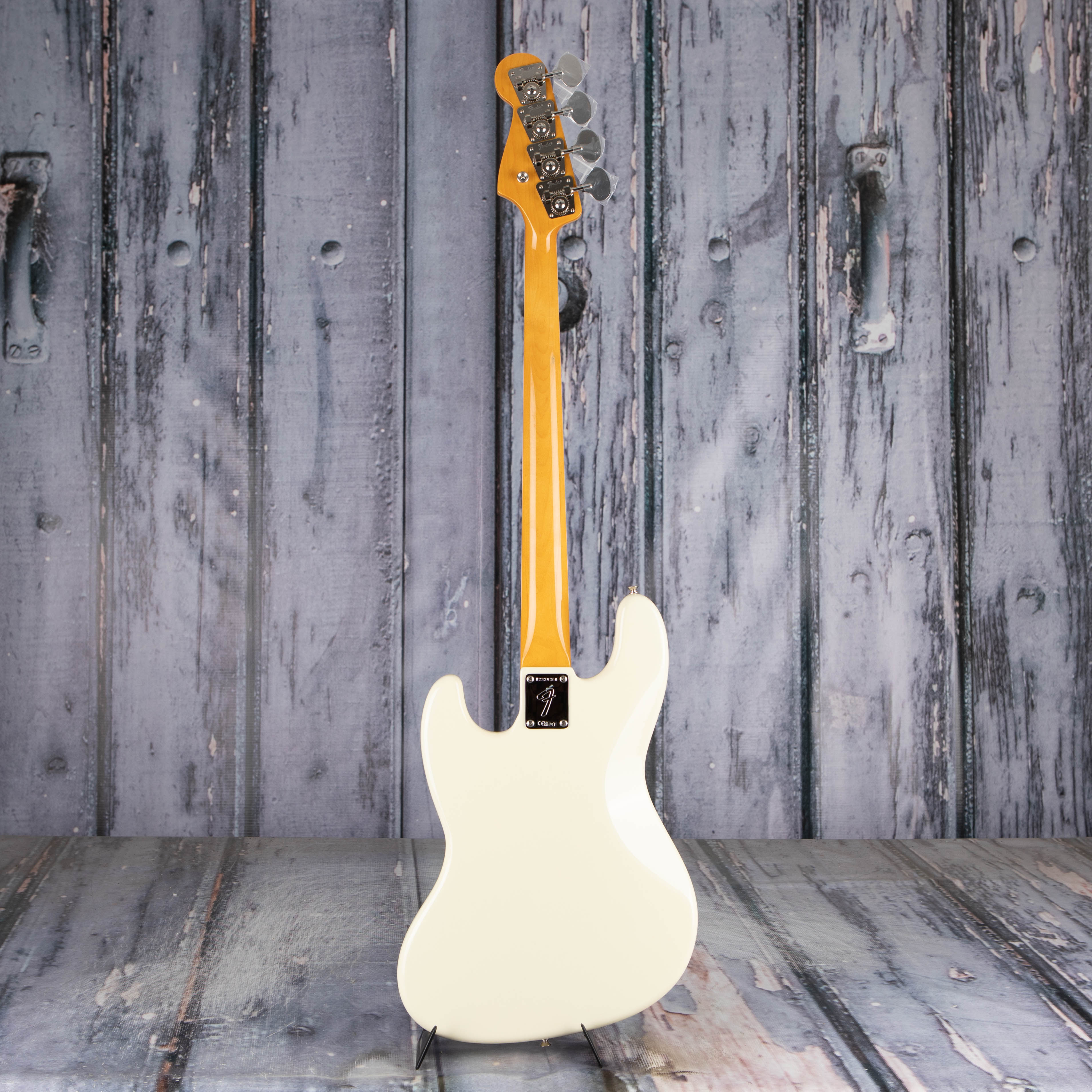 Fender American Vintage II 1966 Jazz Bass Guitar, Olympic White, back