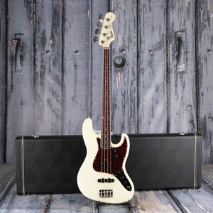 Fender American Vintage II 1966 Jazz Bass Guitar, Olympic White, case
