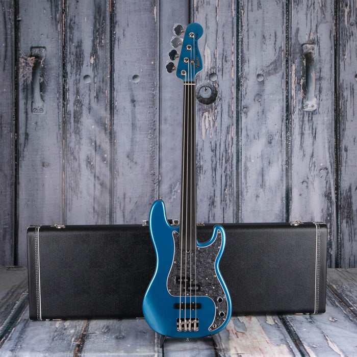 Fender Artist Series Tony Franklin Fretless Precision Bass, Lake Placid Blue