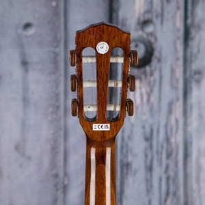 Fender CN-60S Classical Acoustic Guitar, Natural, back headstock