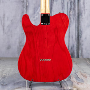 Fender Custom Shop 1951 Nocaster NOS Electric Guitar, Crimson Red Transparent, back closeup