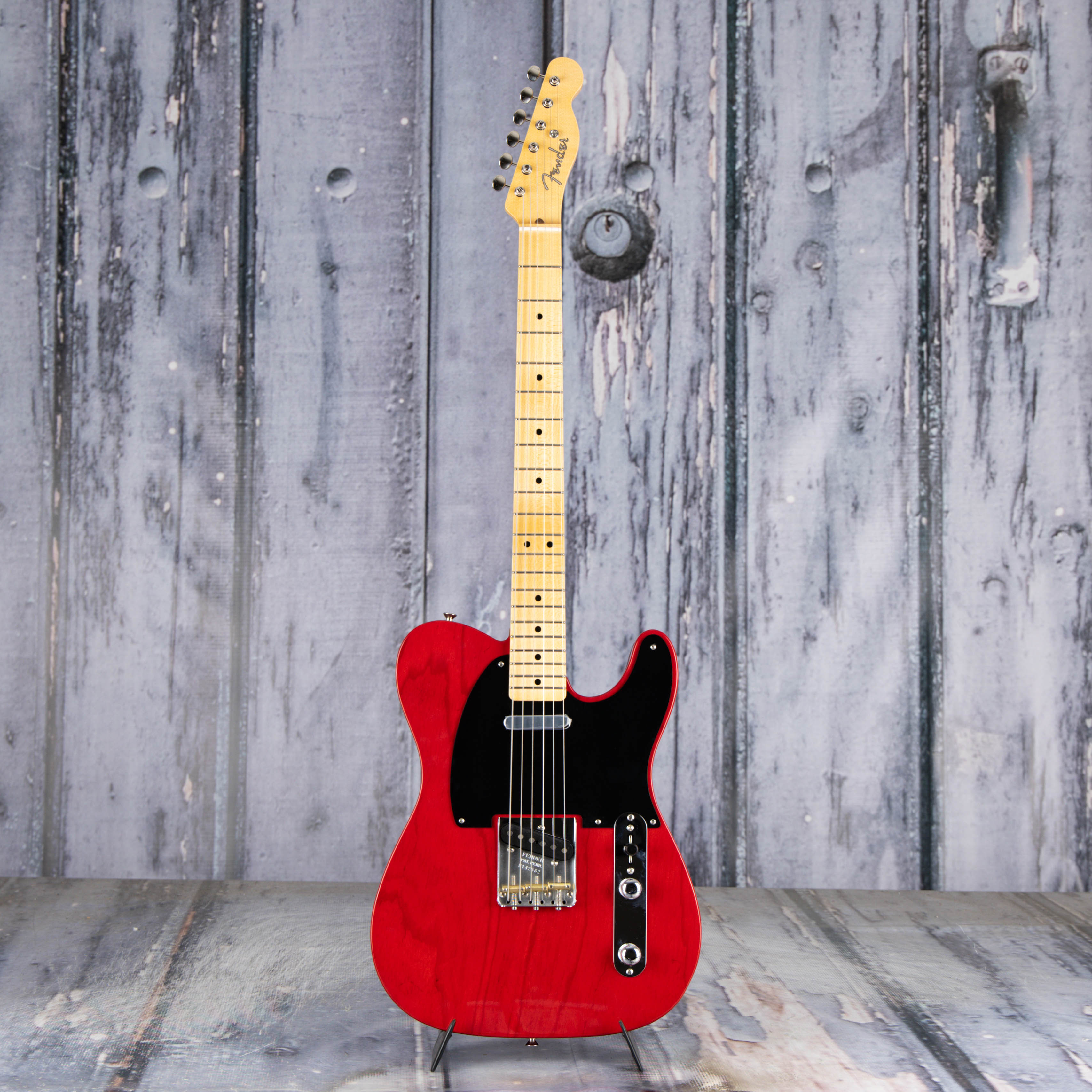 Fender Custom Shop 1951 Nocaster NOS Electric Guitar, Crimson Red Transparent, front