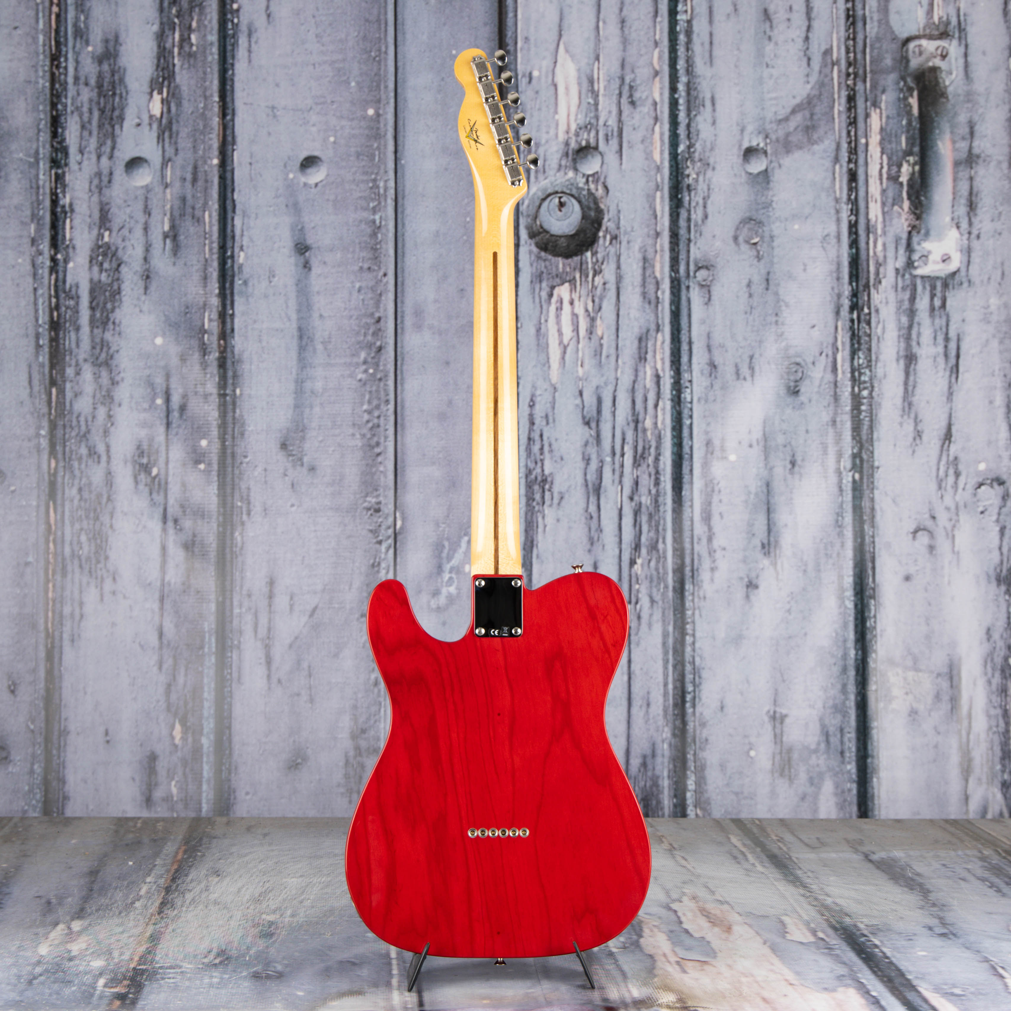 Fender Custom Shop 1951 Nocaster NOS Electric Guitar, Crimson Red Transparent, back
