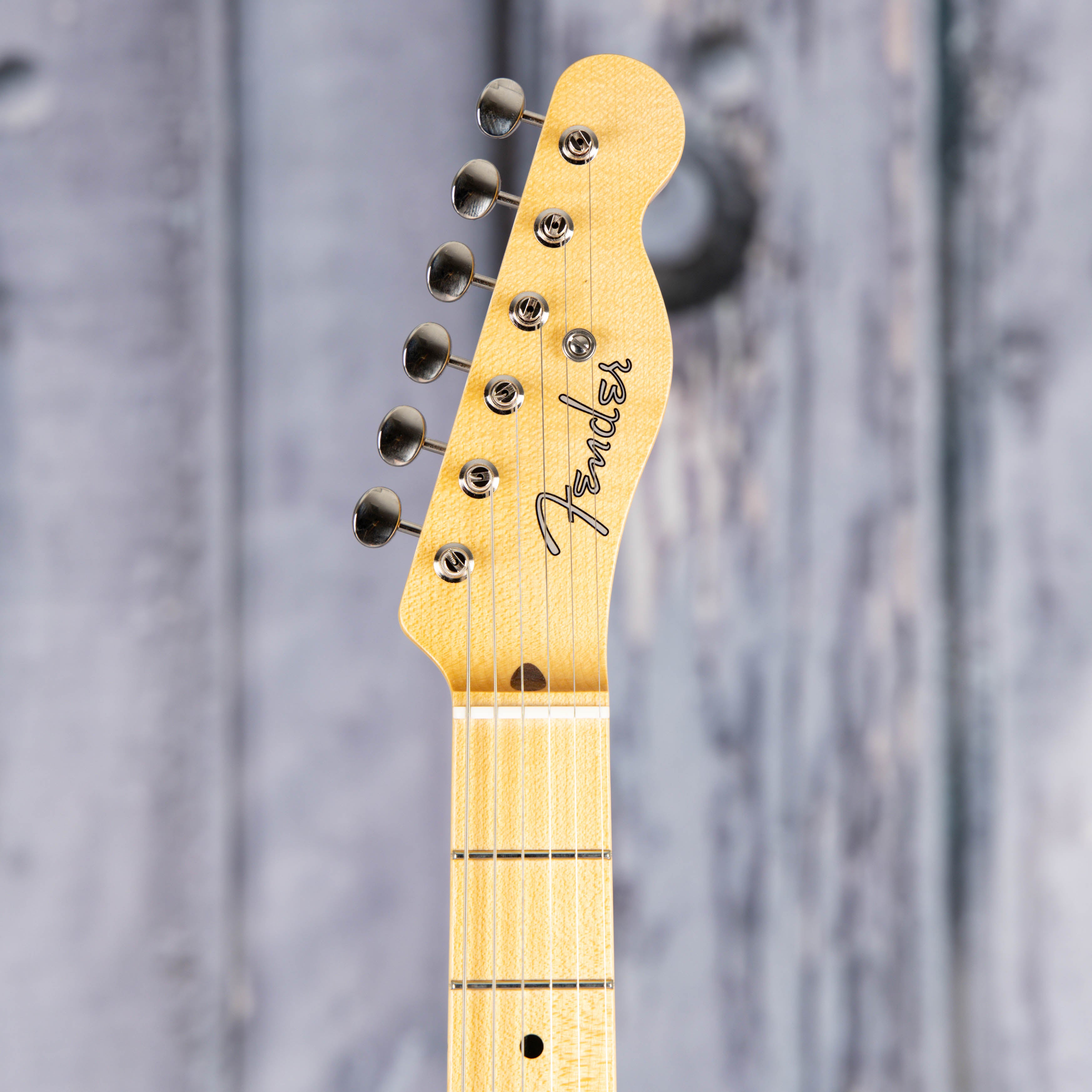Fender Custom Shop 1951 Nocaster NOS Electric Guitar, Crimson Red Transparent, front headstock