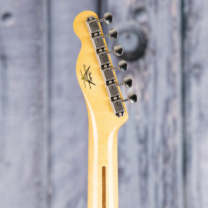 Fender Custom Shop 1951 Nocaster NOS Electric Guitar, Crimson Red Transparent, back headstock