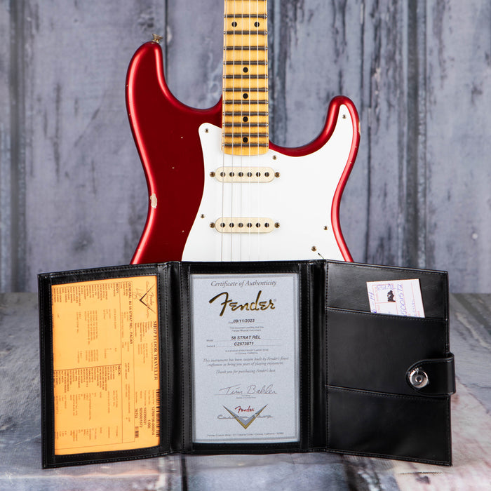 Fender Custom Shop '58 Stratocaster Relic, Faded Aged Candy Apple Red