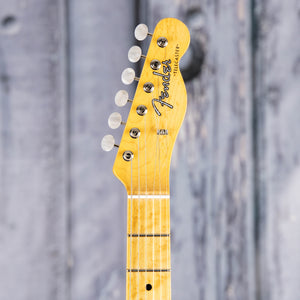 Fender Custom Shop American Custom Telecaster Thinline NOS Semi-Hollowbody Guitar, Target 3-Tone Sunburst, front headstock