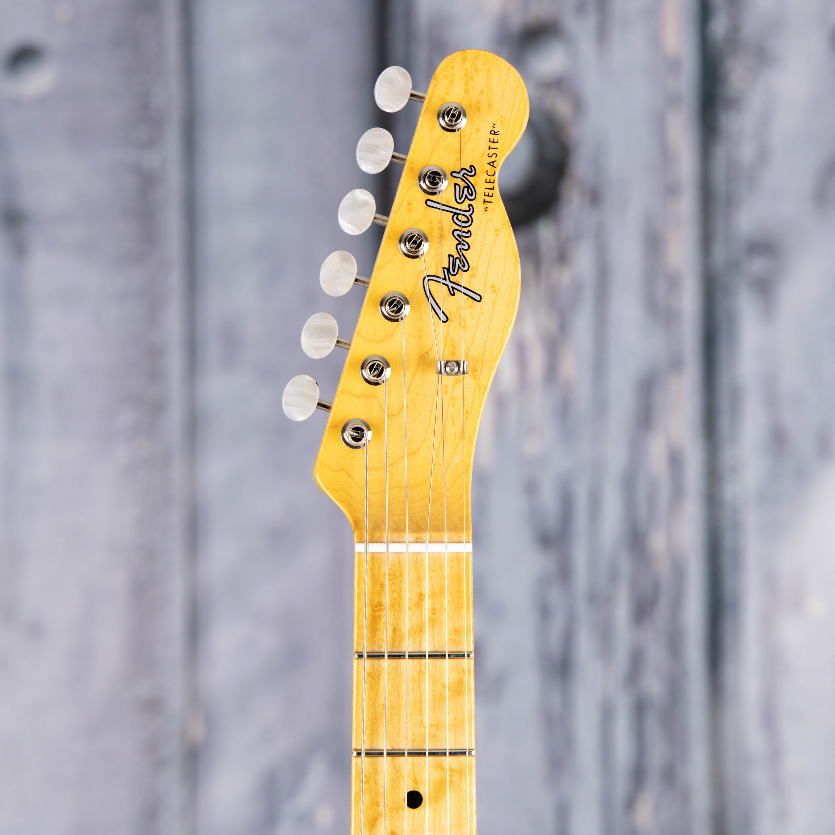 Fender Custom Shop American Custom Telecaster Thinline NOS Semi-Hollowbody Guitar, Target 3-Tone Sunburst, front headstock