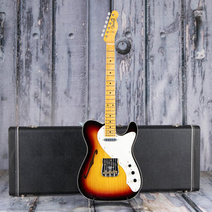 Fender Custom Shop American Custom Telecaster Thinline NOS Semi-Hollowbody Guitar, Target 3-Tone Sunburst, case