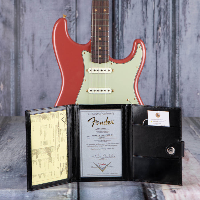 Fender Custom Shop Johnny A. Signature Stratocaster Time Capsule, Sunset Glow Metallic with Gold Hardware