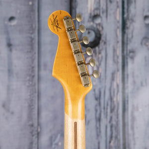 Fender Custom Shop Limited 1956 Stratocaster Journeyman Relic Electric Guitar, Super Faded Aged Shell Pink, back headstock