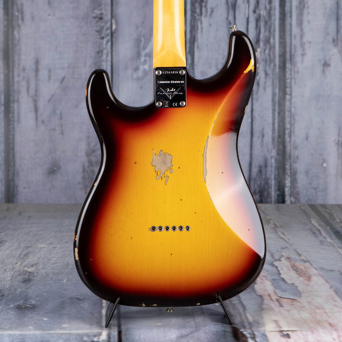 Fender Custom Shop Limited 1959 Stratocaster Hardtail Relic Closet Classic, Chocolate 3-Color Sunburst