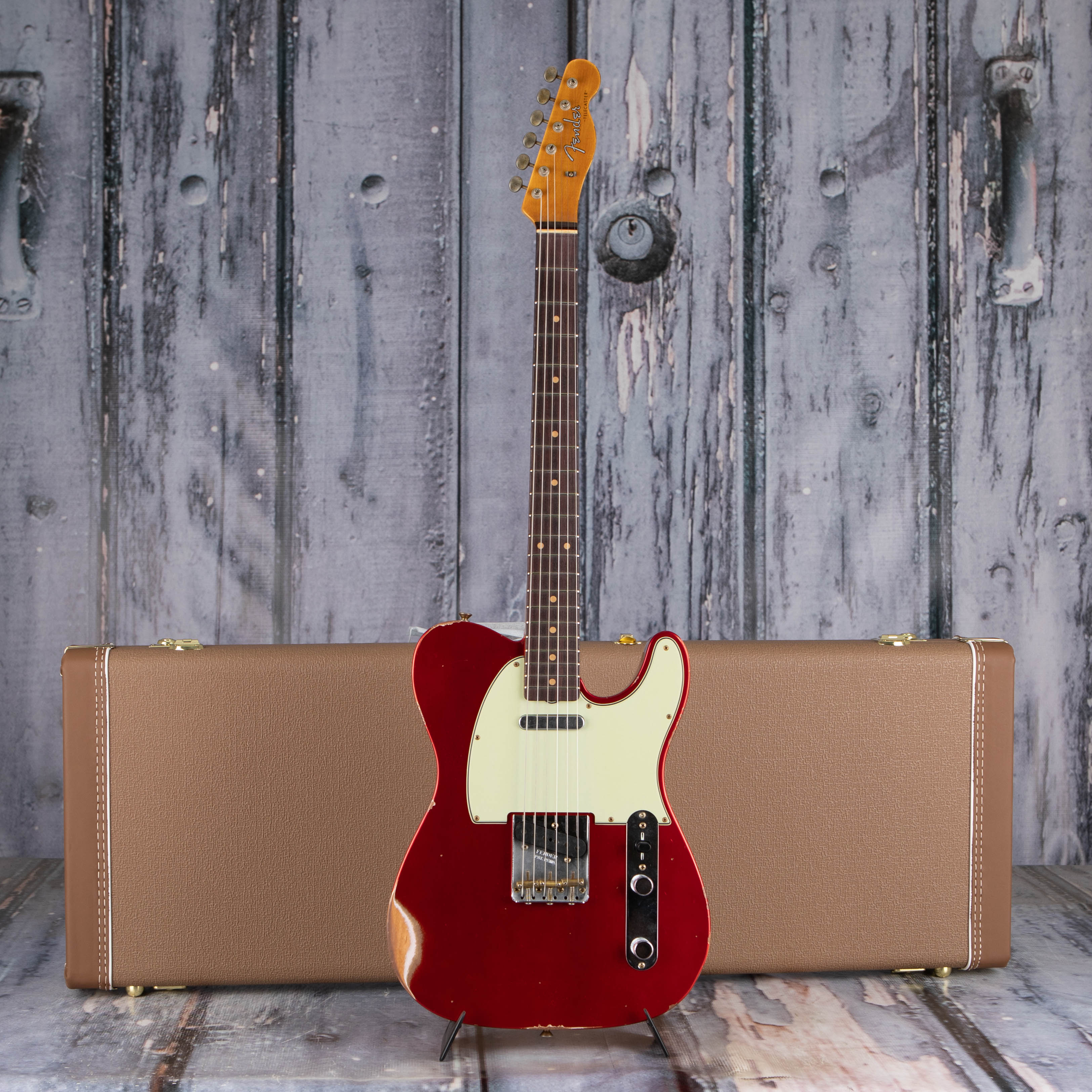 Fender Custom Shop Limited 1961 Telecaster Relic Electric Guitar, Aged Candy Apple Red, case