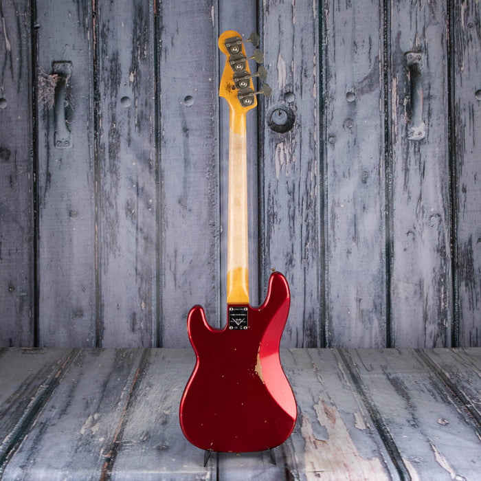Fender Custom Shop Limited 1962 Precision Bass Relic Bass, Aged Candy Apple Red