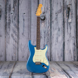 Fender Custom Shop Limited 1963 Stratocaster Journeyman Relic Closet Classic Electric Guitar, Aged Lake Placid Blue, front