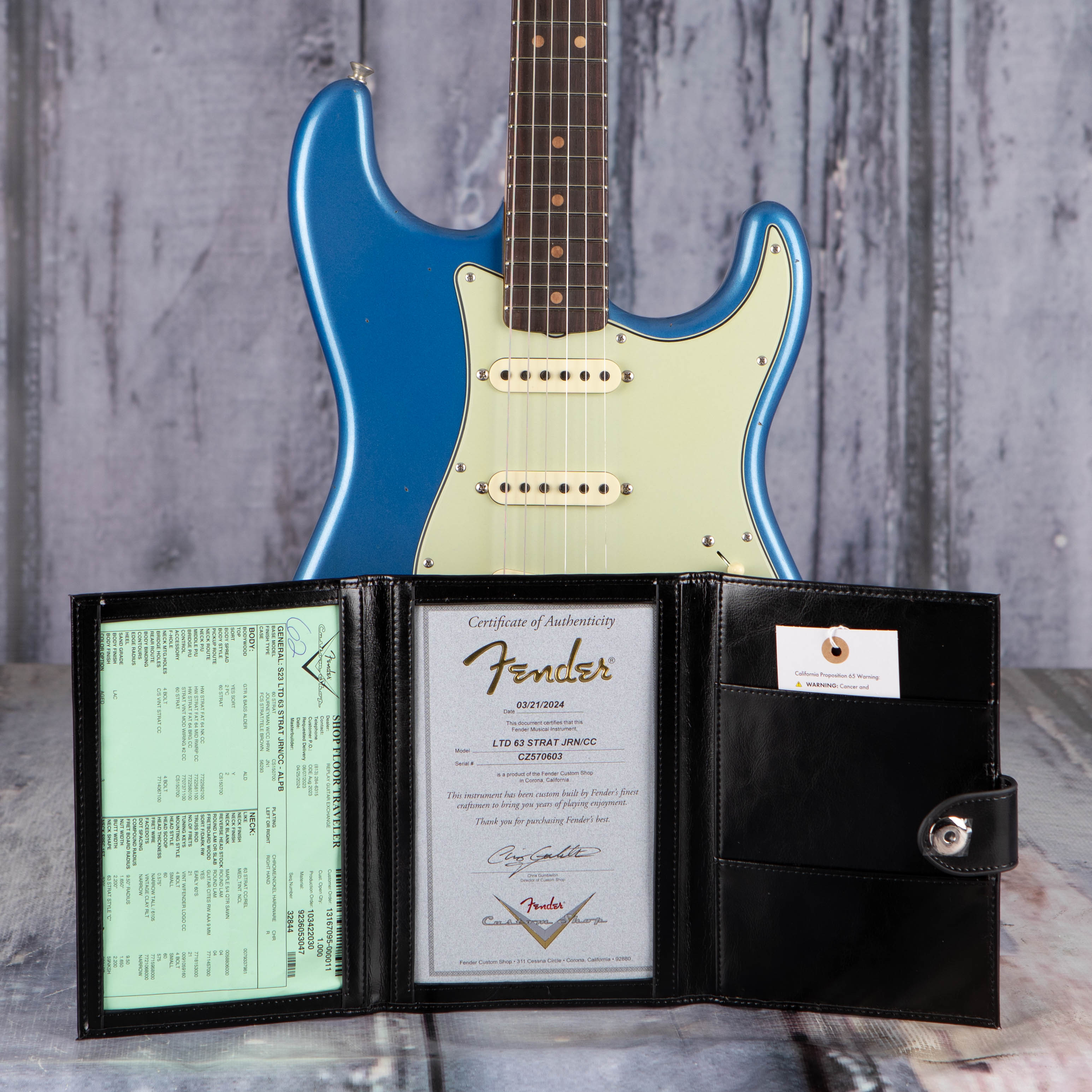Fender Custom Shop Limited Edition L-Series '64 Stratocaster Journeyman  Relic - Aged Sonic Blue #11494