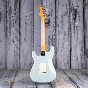 Fender Custom Shop Limited 1963 Stratocaster Journeyman Relic Closet Classic Electric Guitar, Aged Sonic Blue, back