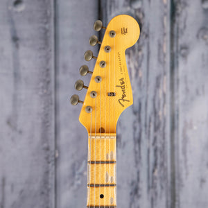 Fender Custom Shop Limited Edition '57 Stratocaster Journeyman Relic Electric Guitar, Aged Sonic Blue, front headstock