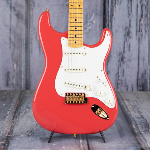 Fender Custom Shop Limited Edition '59 Stratocaster NOS W/ Gold Hardware Electric Guitar, Fiesta Red, front closeup