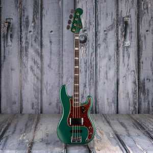 Fender Custom Shop Limited Edition Precision Bass Special Journeyman Relic Electric Bass Guitar, Aged Sherwood Green Metallic, front