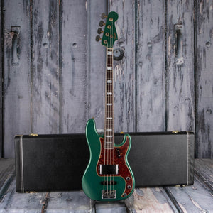 Fender Custom Shop Limited Edition Precision Bass Special Journeyman Relic Electric Bass Guitar, Aged Sherwood Green Metallic, case