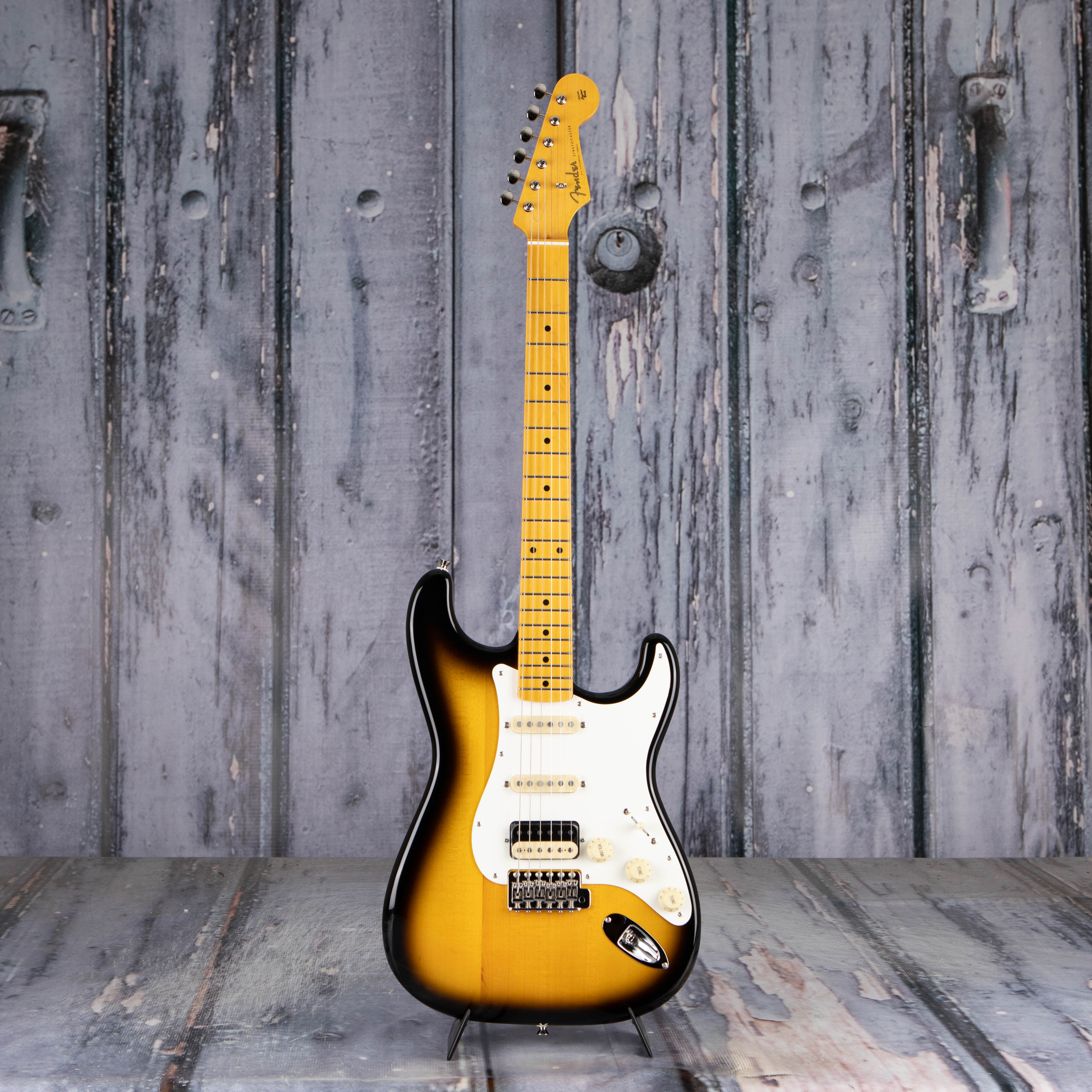 Fender JV Modified '50s Stratocaster HSS Electric Guitar, 2-Color Sunburst, front