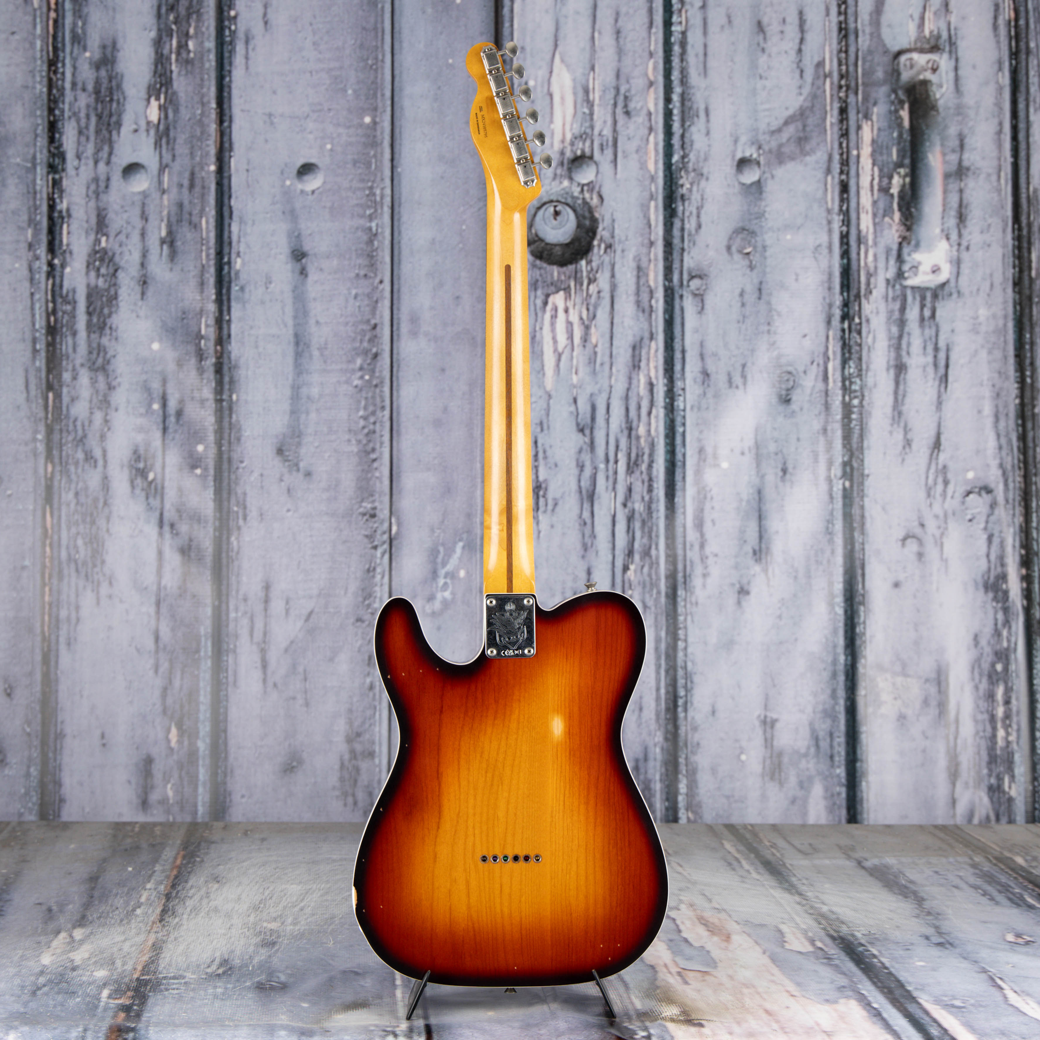 Fender Jason Isbell Custom Telecaster Electric Guitar, 3-Color Chocolate Burst, back