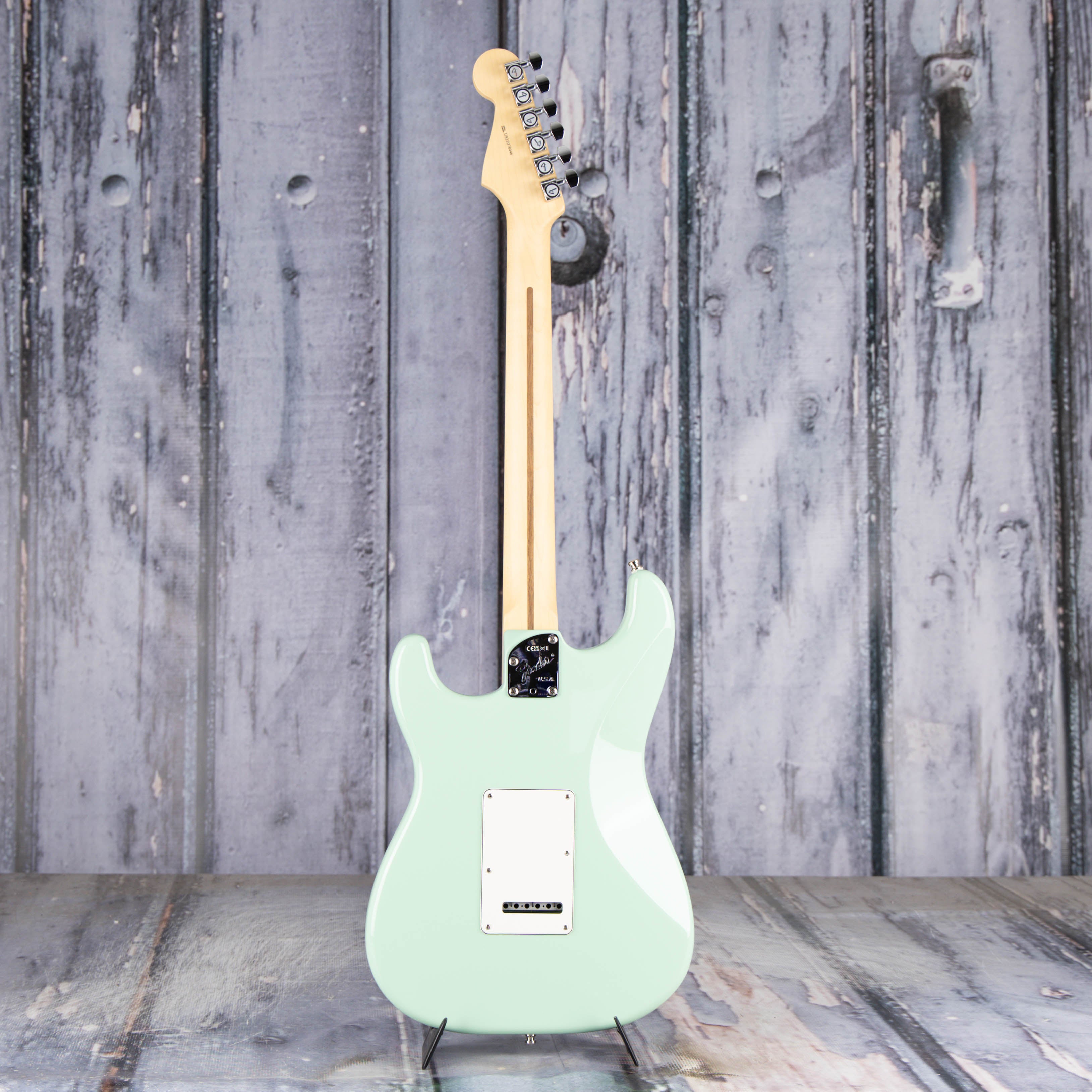 Fender Jeff Beck Stratocaster Electric Guitar, Surf Green, back