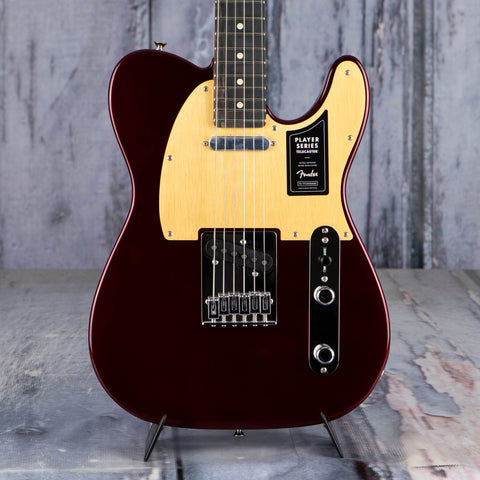 Fender Limited Edition Player Telecaster Electric Guitar, Oxblood, front closeup